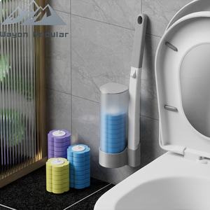 Ensemble de brosses <span class=keywords><strong>WC</strong></span> jetables murales avec éponge et <span class=keywords><strong>brosse</strong></span> nettoyante pour les unités de salle de bain modulaires d'hôtels - Product Image 2