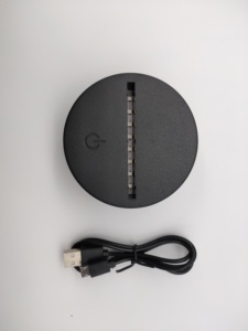 Lampu Meja Akrilik Standar Sertifikasi <span class=keywords><strong>CE</strong></span>, Lampu Malam 3D Visual Samping Tempat Tidur