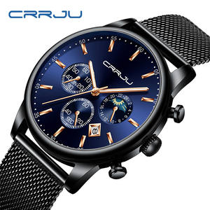 Nouvelle montre à quartz dorée multifonctionnelle décontractée en maille, populaire, pour hommes, étanche, Reloj Para Hombre - Product Image 3
