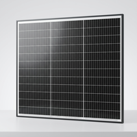 Panneau solaire monocristallin compact 75W à cadre noir 670 555 25mm 12V, module photovoltaïque résistant aux intempéries pour usage hors réseau, abri, yacht