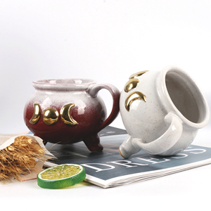 Taza de gres con esmalte reactivo, tazas de café con <span class=keywords><strong>sol</strong></span> y luna grandes, tazas de cerámica roja y blanca al <span class=keywords><strong>por</strong></span> <span class=keywords><strong>mayor</strong></span> - Product Image 6