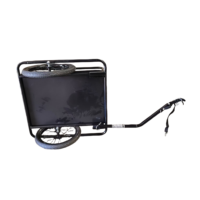 Remorque cargo pour vélo personnalisable avec structure de plate-forme, chariot à main supporté par OEM, remorque à bagages pour vélo