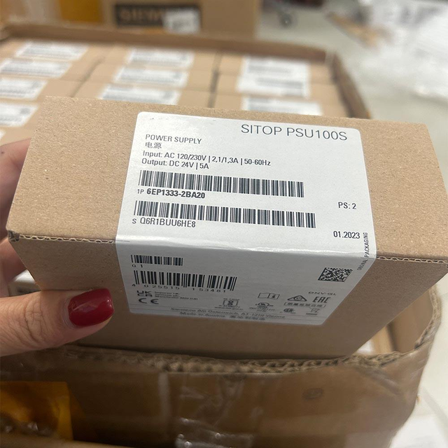 Siemen-s 100% Brand New Original 6EP1333-2BA20 Sitop Psu100S Stabilized Industrial Power Supply 24V DC 5A