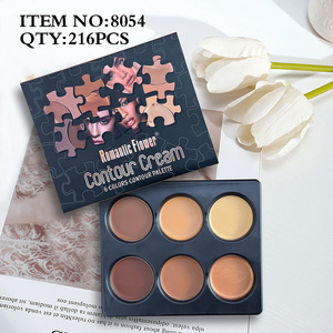 Paleta de Maquillaje de 6 Tonos para Contorno e Iluminación Facial con Textura Mate y Brillante - Product Image 6