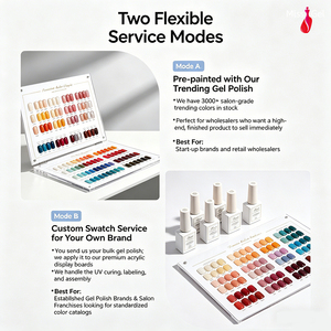 Missgel Espositore di Lusso in Pelle PU per Smalti, 160 Colori Pre-visualizzati, Cartella Colori Gel Polish per Brand - Product Image 4