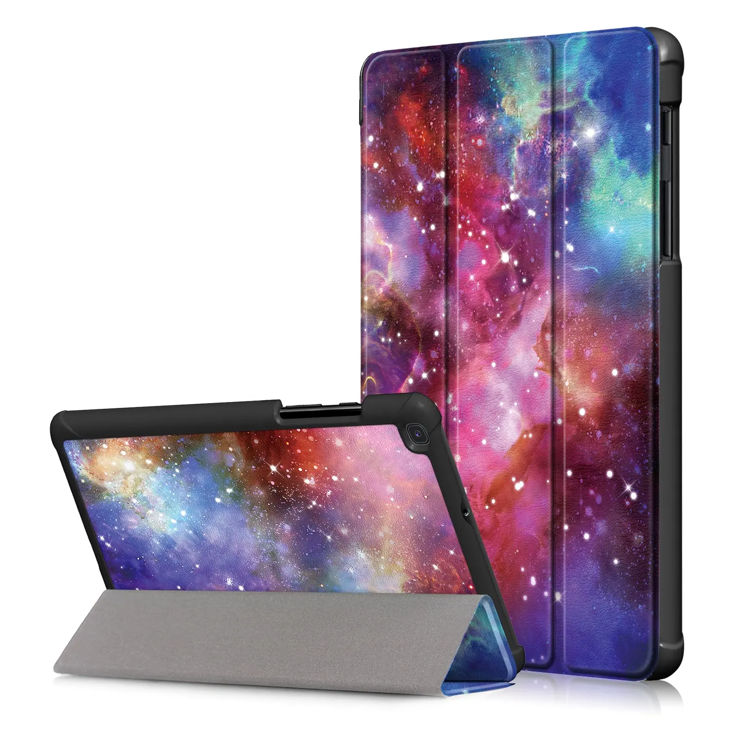 Casing Penutup Tablet Kulit PU Tahan Guncangan Perlindungan Penuh untuk Samsung Galaxy Tab A 8.0 2019 T290 T295 T297