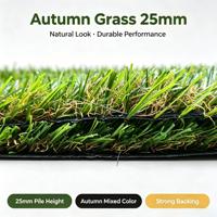 Gazon artificiel en rouleau de 25 mm, doux, ignifuge, pour l'aménagement paysager intérieur, les jardins, les écoles et les terrains de jeux - Vente en gros