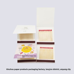 Fiammiferi Creativi Personalizzati a Forma di Libro con Punta in Legno, Accendifuoco in Carta, Imbevuti di Sangue, Moderni Minimalisti Ispirati a Shelby - Product Image 4