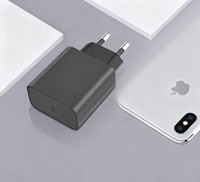 Adaptateur mural GaN rapide 20W 5V/3A PD QC3.0 Type-C avec protection OVP/OCP pour téléphones, tablettes, ordinateurs portables, montres connectées, écouteurs