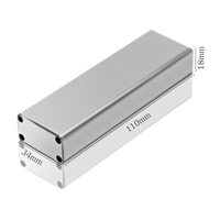 Boîtier de projet en aluminium, boîtier électronique, boîtier CNC, boîtier personnalisé pour carte de circuit imprimé, boîtier de projet en aluminium extrudé anodisé