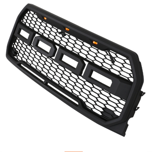 Rejilla de malla negra mate estilo Raptor 15-17 con emblema + luz LED apta para <span class=keywords><strong>Ford</strong></span> <span class=keywords><strong>F150</strong></span> para luces de parrilla <span class=keywords><strong>Ford</strong></span> <span class=keywords><strong>F150</strong></span> - Product Image 3