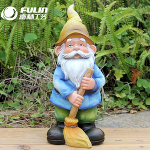 Estatua de Gnomo de Jardín de Resina de Tamaño Real para Exteriores, Adorno de Gnomo de Dibujos Animados para Navidad, Hogar, Granja, Parque, Centro Comercial - Product Image 2