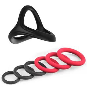 Flüssiger Silikon-Haifisch ring <span class=keywords><strong>7</strong></span>-teiliges Set Männlicher Sicherungs ring Verzögerung Ejakulation werkzeug Sexspielzeug für Erwachsene für Männer - Product Image 2