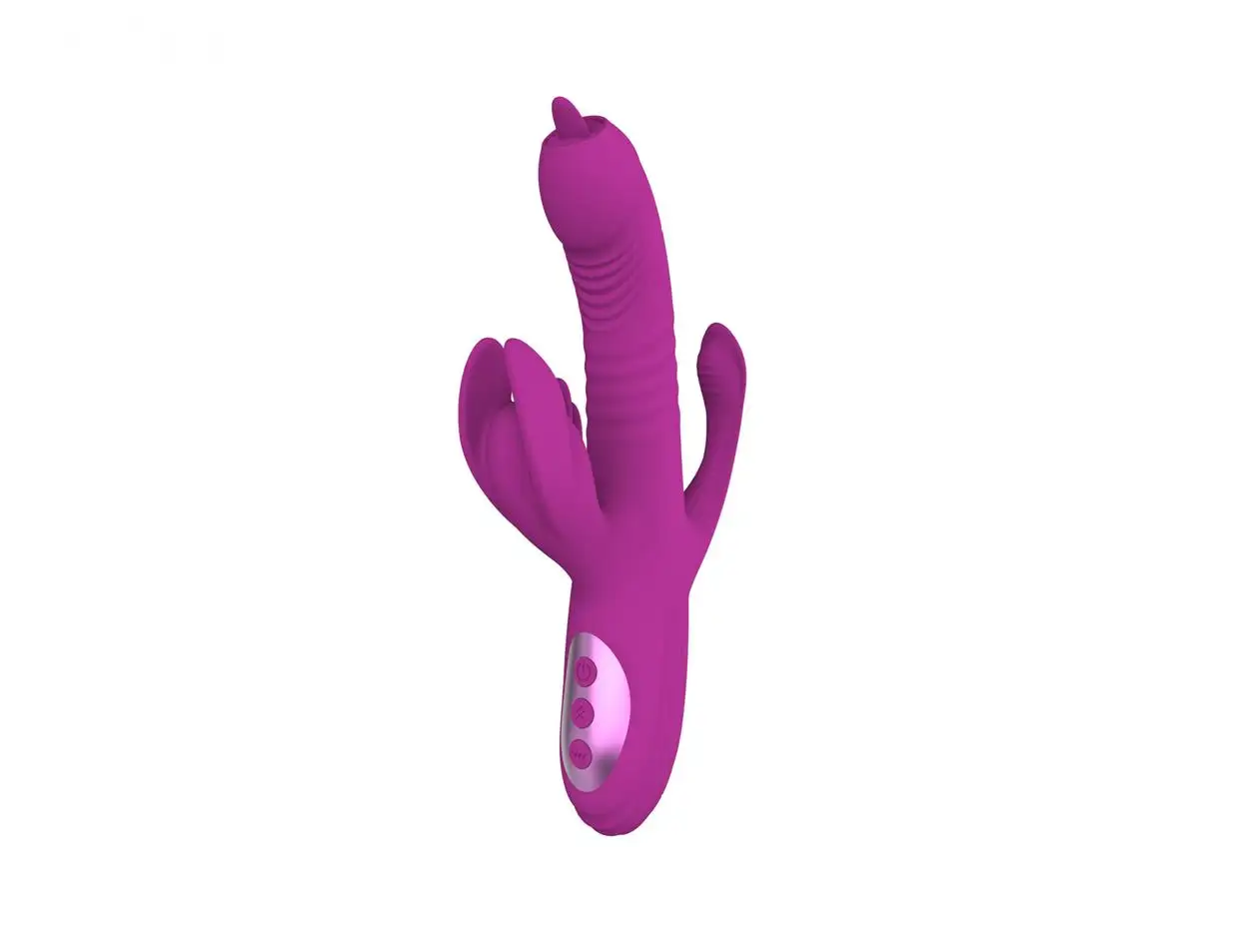 Thrusting G-spot Vibrators Clitoris Stimulator with Clit Tongue Rabbit Vibrators Sex Toy for Couple Women Adult Products