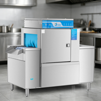 Lave-vaisselle commercial de type ouvert MAX 160D, entièrement automatique, équipement de lavage de vaisselle pour restaurant