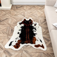 Tapis de chevet imprimé léopard 3D, résistant à la saleté, facile d'entretien, lavable à la main, pour chambre à coucher et usage domestique