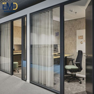 Mur-rideau en aluminium avec verre sans cadre et profilés élégants - Product Image 2