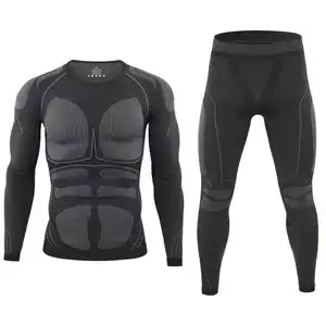 OBSHORSE Classic Herren Lounge wear Set Einfarbige Herren Long Johns Anzug Sport Thermo Unterwäsche Für Herren