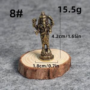 Statua di Buddha di Nibert Buddha indiano Ganesh piccoli ornamenti artigianato antico - Product Image 6