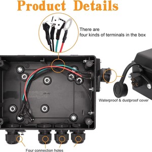 Kit de caja de control para cabrestante eléctrico de 12V 500A con manija con cable para cabrestantes de 8000-15000 libras, ATV, UTV - Product Image 4