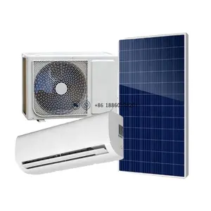 100% DC 48V 18000btu off grid solar air conditioner 100%solar use battery at night