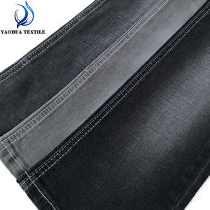 Rollos flameados de poliéster spandex de algodón de alta calidad de tela vaquera para jeans <span class=keywords><strong>y</strong></span> pantalones fabricante en China - Product Image 1