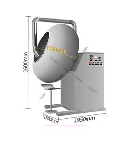 Mini máquina de recubrimiento de alimentos de almendra gomosa a la venta para fechas de nueces Candy Chocolate Sugar Pan para molino de harina y uso de panadería - Product Image 1