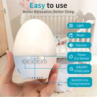 Produits pour bébés durables, lumière LED RGB, lumière chaude, volume réglable, lecteur de musique, haut-parleurs portables, maison intelligente