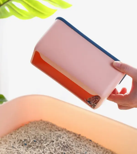 2024 vente en gros chat litière nettoyage manche en bois chat litière <span class=keywords><strong>Scoop</strong></span> et chat litière pelle support support - Product Image 6