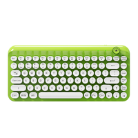 Nouveau clavier portable coloré à double mode 2,4 G sans fil USB-C, 85 touches, à membrane, taille 75 %, motif dessin animé mignon