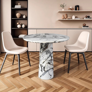 Cá nhân vòng bàn ăn hiện đại đơn giản bằng đá cẩm thạch bàn ăn bàn ăn thủ công - Product Image 4