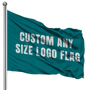 Groothandel Print Custom 3x5ft Vlag Elke Maat Kleur Land Vlaggen Banner Met Logo Voor Buiten