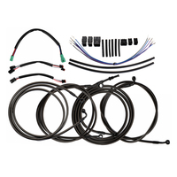RACEPRO RP9950-5043B acier inoxydable 12 "Touring guidon ligne de frein embrayage câbles d'accélérateur pour Harley Touring modèles 2014-2016