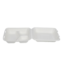 Emballage compostable personnalisé de pâte de bagasse de canne à sucre écologique conteneur alimentaire bagasse matériel pour boîte à lunch