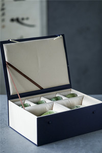 First Class Clay Kiln Fired Ceramic Hand-painted Color Glaze Moss on the Green Kung Fu <b>Tea</b> <b>Set</b> - Product Image 3