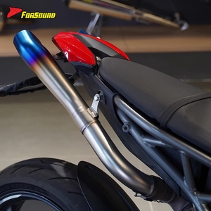 Sistema de escape completo Forsound para motocicleta Hypermotard <span class=keywords><strong>950</strong></span> 2019-2025, silenciador deslizable de carreras, <span class=keywords><strong>precio</strong></span> mayorista de fábrica - Product Image 5