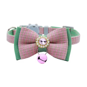 <span class=keywords><strong>Collar</strong></span> para Gatos y Perros al por Mayor de Fábrica con Lazo de Perlas Desmontable, Campana y Arnés Tipo Correa de Estilo Pequeño y Fragante - Product Image 5