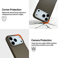 Coque de téléphone personnalisée de 2,0 mm d'épaisseur, douce, respectueuse de la peau, impression UV, gravure laser, logo personnalisé, petite série pour iPhone 17 16 15