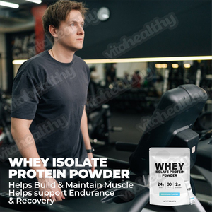 Vitahealth OEM ODM <span class=keywords><strong>Prix</strong></span> de gros Poudre d'isolat de protéine de lactosérum Poudre riche en protéines pour hommes et femmes Soutient la croissance musculaire - Product Image 4
