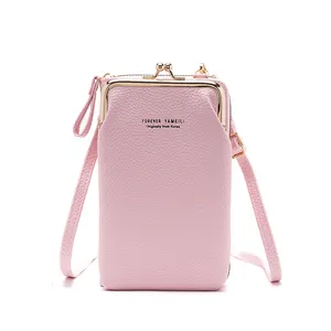 간단한 단색 작은 크로스 바디 가방 숄더백 여성용 세련된 숙녀 메신저 가방 지갑 미니 핸드백 여성 지갑