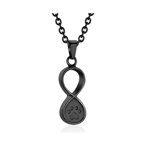 Kalung Pet Urn dari Baja Anti Karat dengan Liontin Cakar Infinity untuk Abu Jenazah, Perhiasan Kremasi, Wadah Penyimpanan, Kenang-kenangan, DIY - Product Image 6