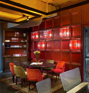 Conjunto de Muebles para Restaurante Occidental, Mesa de Madera Maciza con Sillas de Terciopelo para Restaurante Italiano, <span class=keywords><strong>Bistro</strong></span> Francés - Product Image 2