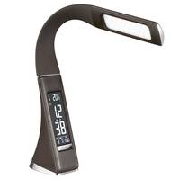 Lampe de table LED contemporaine et flexible à commande tactile, avec affichage du calendrier, réveil et fonction snooze, idéale pour le travail et les études – Meilleure vente