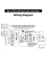 Contrôleur de mouvement programmable à axe unique DKCY110-B44 avec écran LCD pour moteur pas à pas 42/57/86