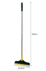 Brosse de nettoyage 3-en-1 pour sols, réglable, avec raclette pour fentes de salle de bain - Vente en gros - Product Image 4