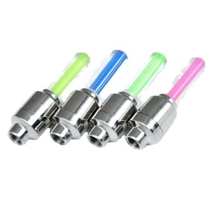 Lumières de valve de vélo à LED, étanches, en alliage d'aluminium, pour la conduite nocturne, rouge, bleu, vert, jaune - Product Image 5