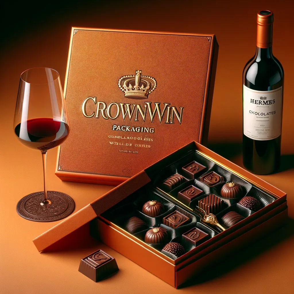Crown win celebration chocolate bar bonbon packaging box luxury giveaway wedding cartons gift boxes with magnetic lid paper box