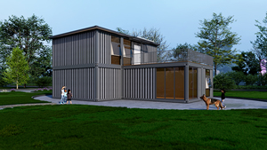 บ้านสำเร็จรูปโครงเหล็กเบา 2 ชั้น โมเดิร์น บ้านแบบโมดูลาร์ขนาดเล็ก ได้รับการรับรองมาตรฐาน CE บ้านสำเร็จรูป 3-4 ห้องนอน - Product Image 6