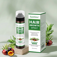 Semprotan Rambut Air Beras Rosemary Label Pribadi Dengan Biotin, Minyak Jarak, Minyak Batana, Menutrisi Akar Rambut, Anti Rambut Rontok