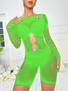 New Sexy One-Piece Mesh Dress Hot Drill Sexy Underwear - Product Image 5